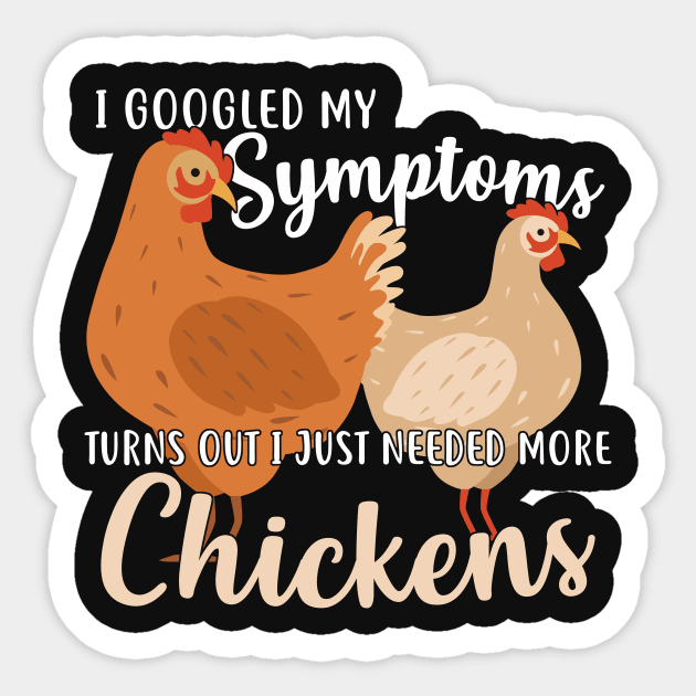 Need More Chickens Sticker by Psitta